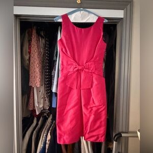 Kate Spade Vibrant Pink Mini Dress with Bow